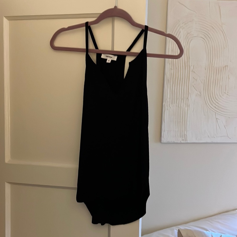 Black tank top